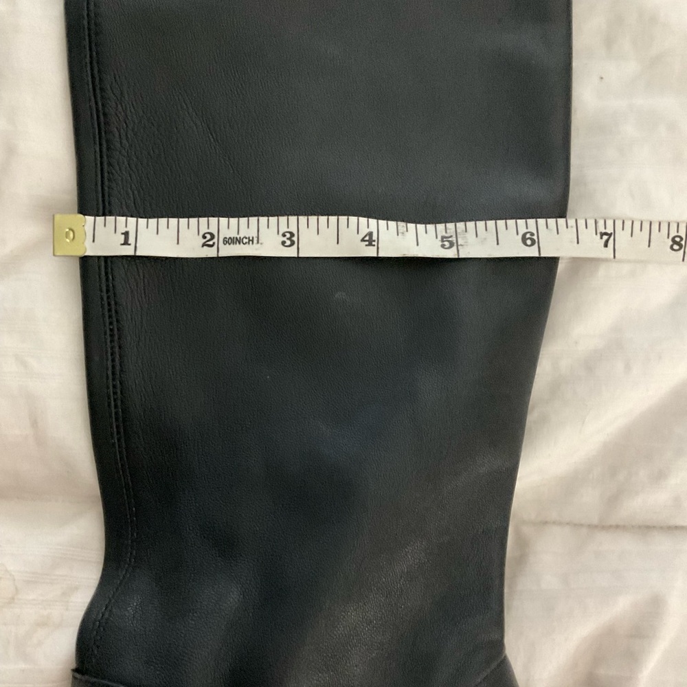 Steve Madden black real Leather upper Black high boots. Size 6 NWOT’S - Picture 14 of 14